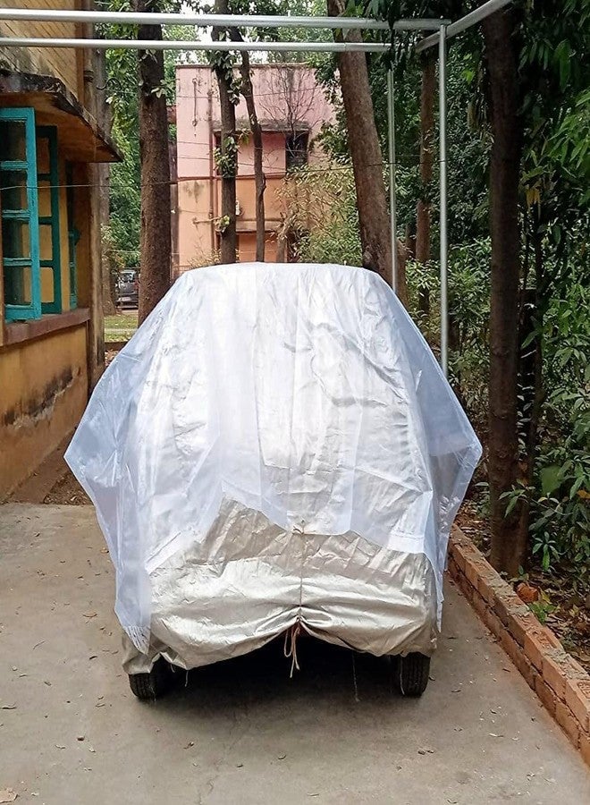 USTAD Heavy Duty Transparent Tarpaulin 4x6 ft for Drying Papad, Pickle & Snacks | Waterproof, Washable & Reusable Plastic polythene Sheet for Kitchen, Food Preparation & Multipurpose Household Use - Image 4